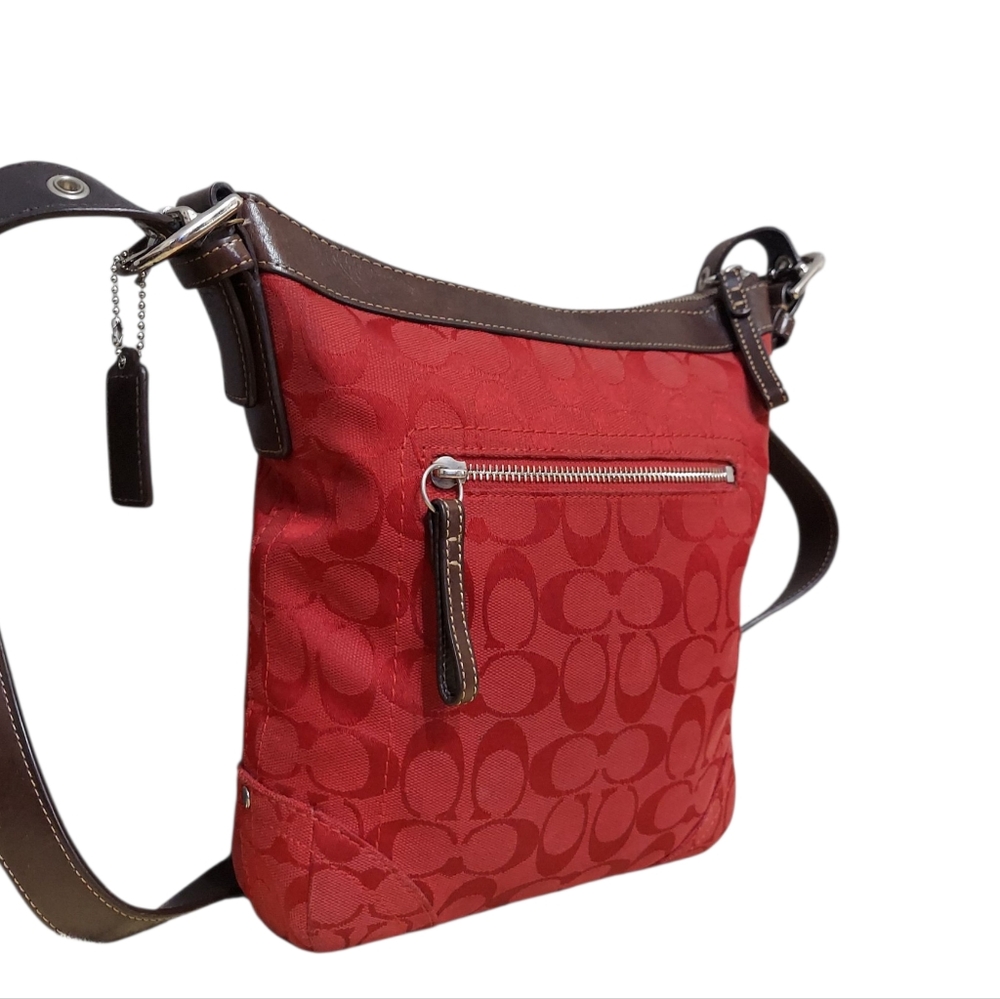 Coach Y2K Jacquard & Leather Shoulder Bag Great Condition - Picture 5 of 15